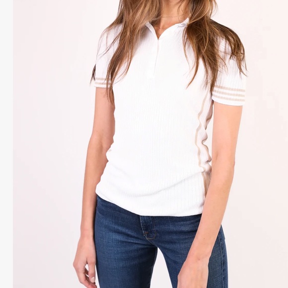 Rag & Bone, Peyton ribbed-knit polo shirt - Picture 5 of 9